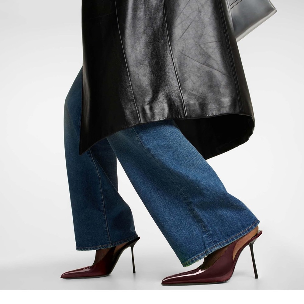 Elegant Burgundy Slingback Heels- new/never worn